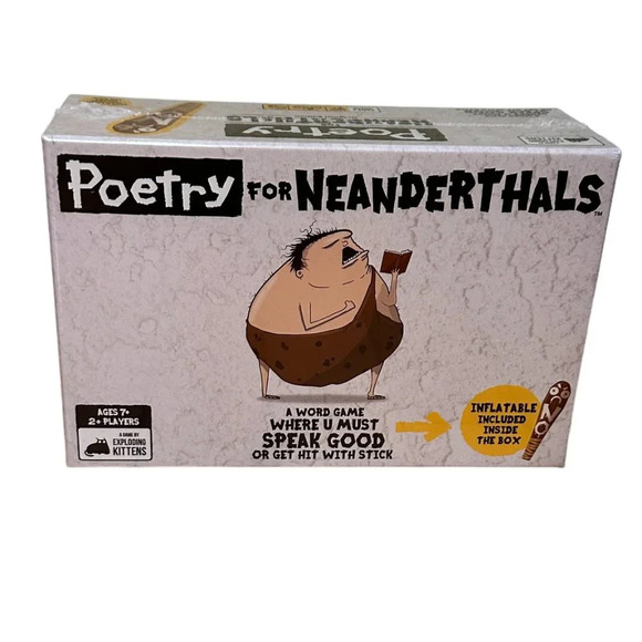 NIB Poetry for Neanderthals by Exploding Kittens Family Card Game - Picture 1 of 5